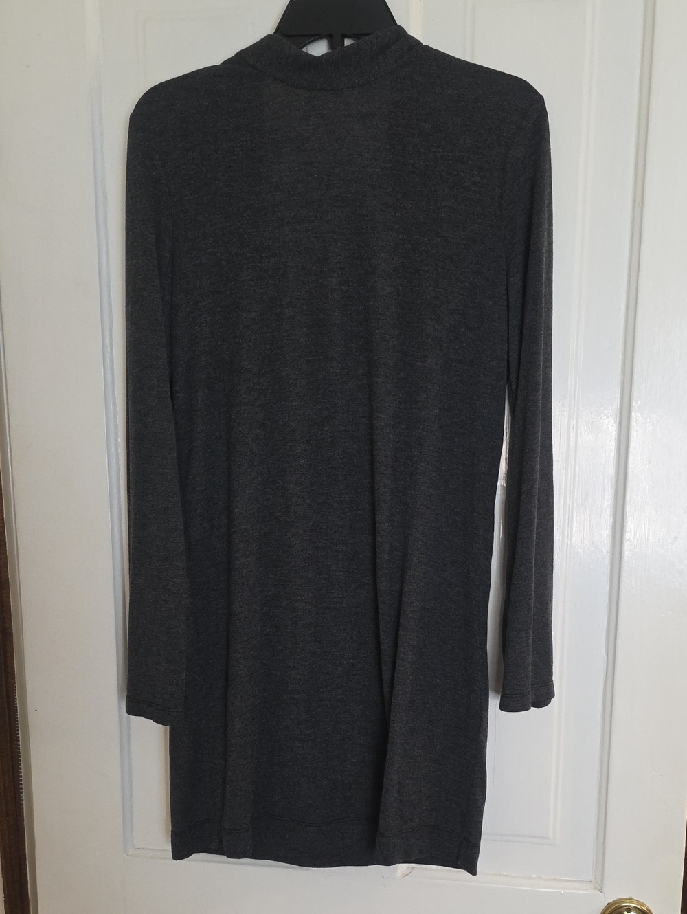 IRO Charcoal Gray Long Sleeve Mini Dress